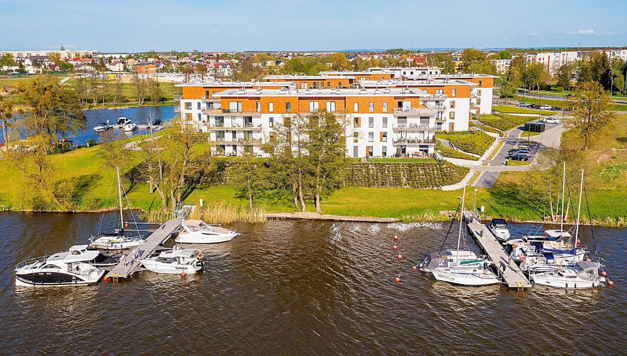 Marina Glamour - 3Pok, Widok Na Jezioro, Klimatyzacja, Parking Podziemny, Winda, Netflix Ilawa Luaran gambar
